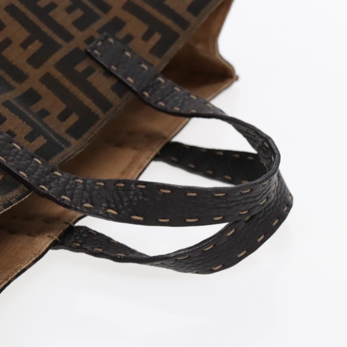 Selleria Brown Canvas Tote Bag (Pre-Owned)