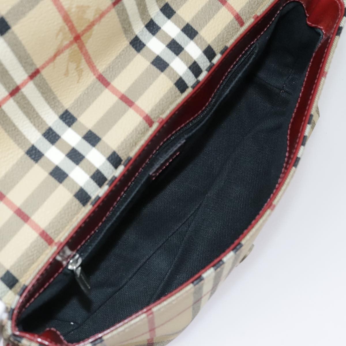 Burberry Nova Check Beige Leather Shoulder Bag (Pre-Owned) Size ONE SIZE - 12 Thumbnail