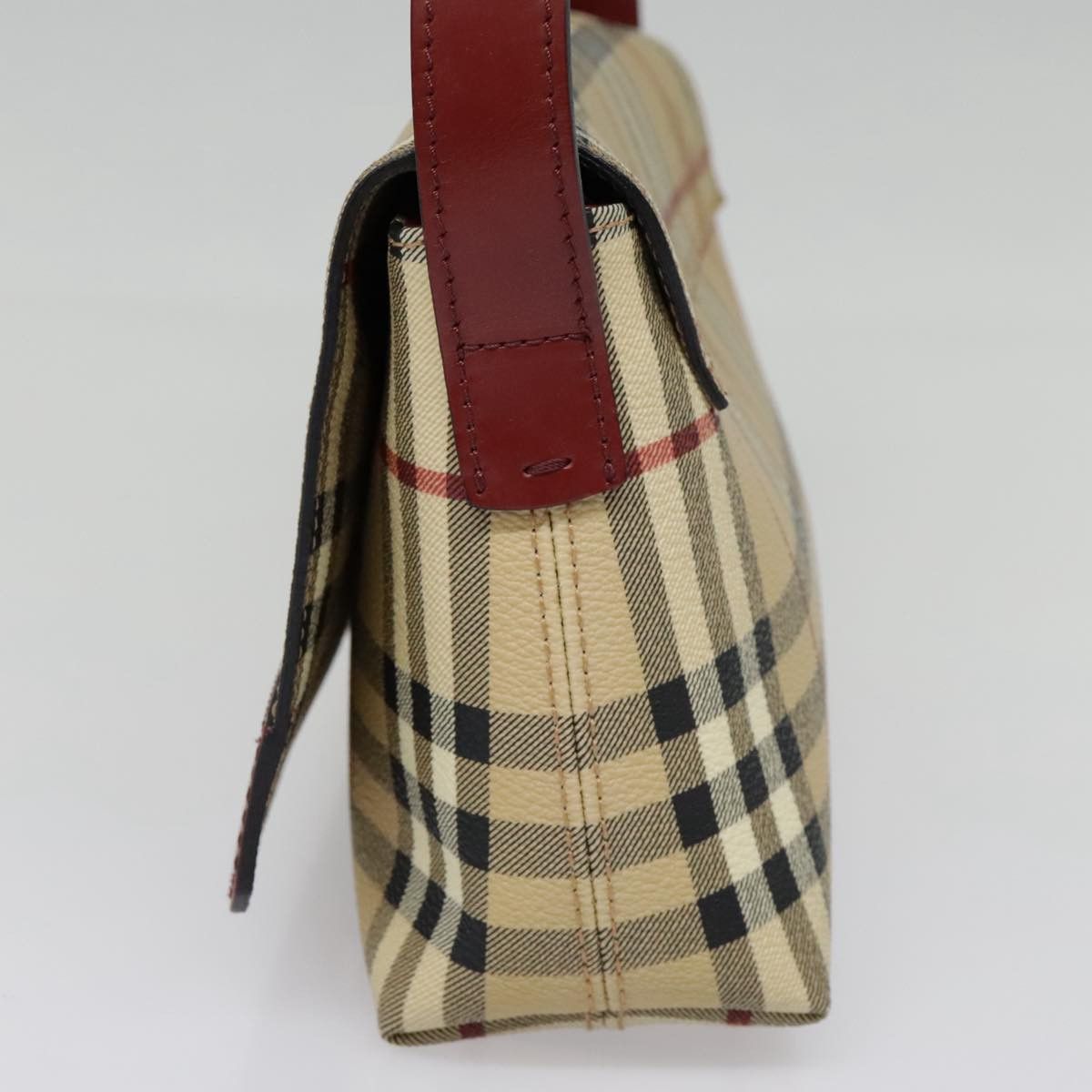Burberry Nova Check Beige Leather Shoulder Bag (Pre-Owned) Size ONE SIZE - 3 Thumbnail