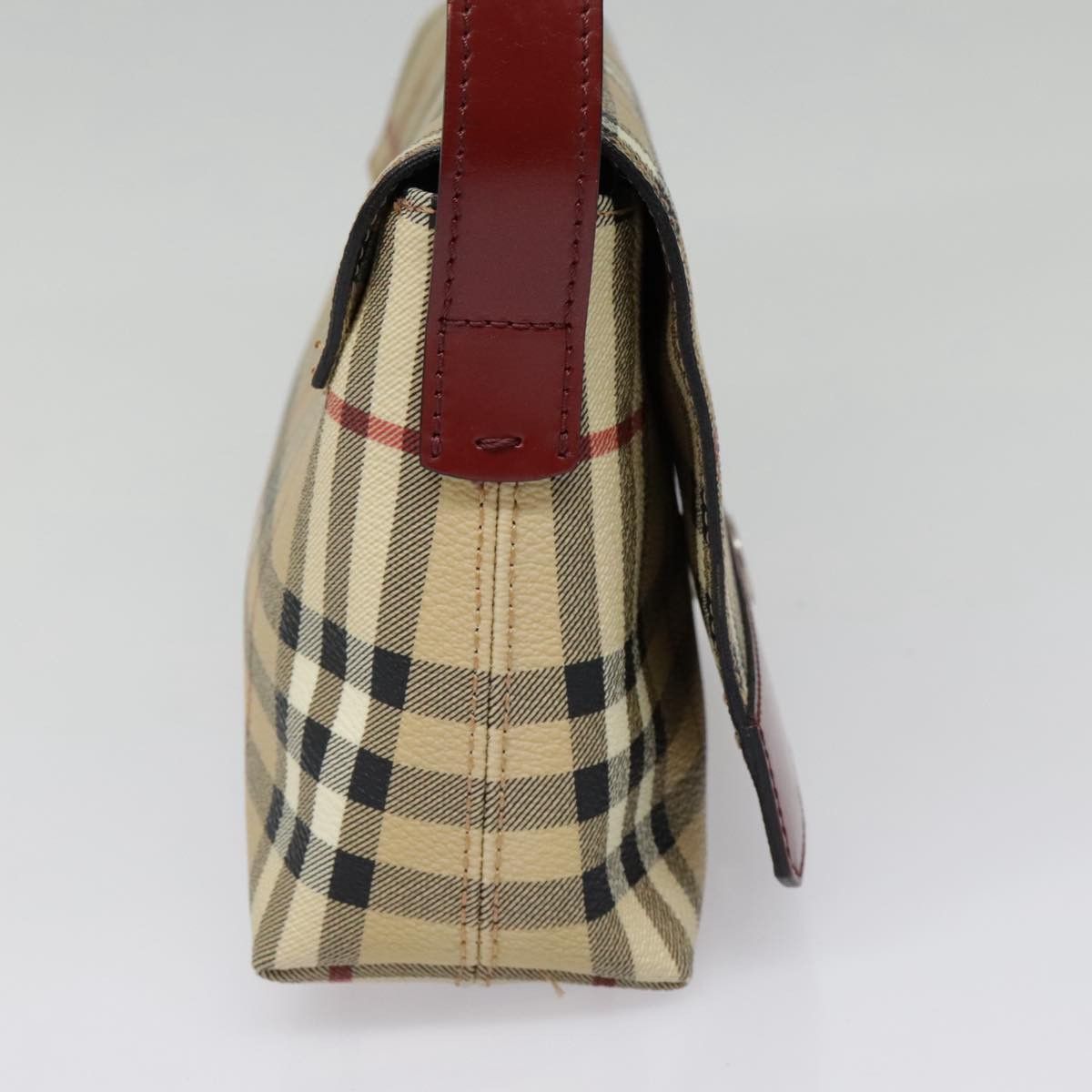 Burberry Nova Check Beige Leather Shoulder Bag (Pre-Owned) Size ONE SIZE - 4 Thumbnail