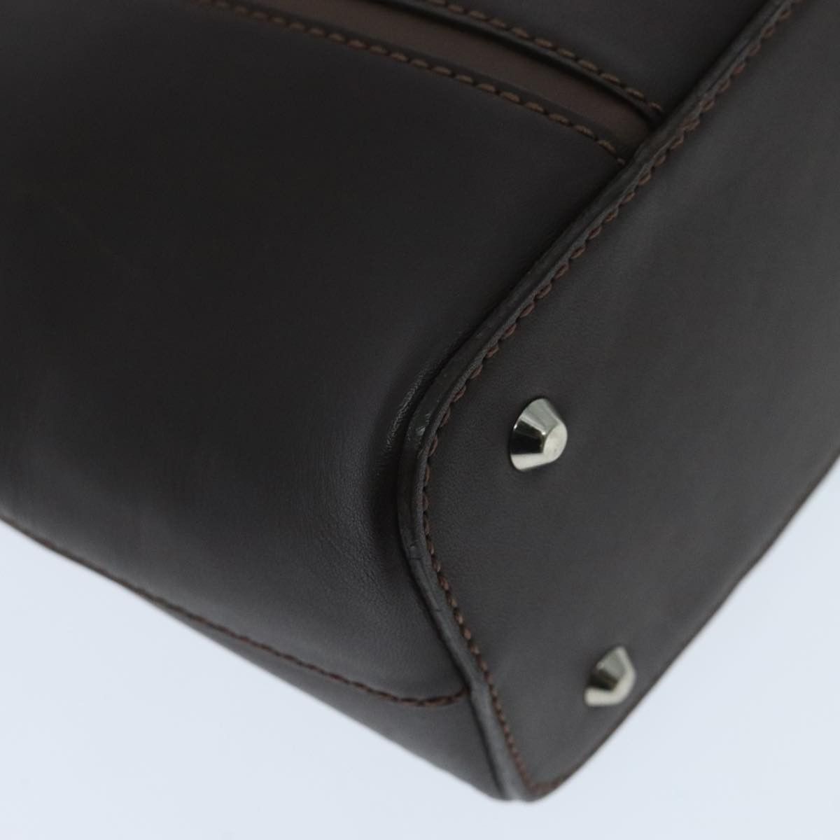 Burberry Brown Leather Handbag (Pre-Owned) Size ONE SIZE - 7 Thumbnail