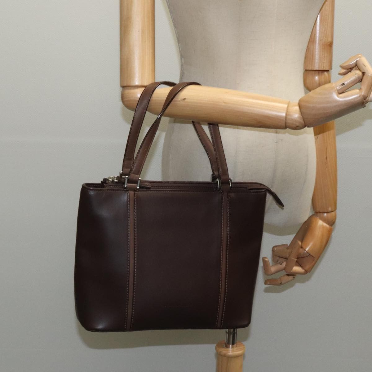 Burberry Brown Leather Handbag (Pre-Owned) Size ONE SIZE - 14 Thumbnail