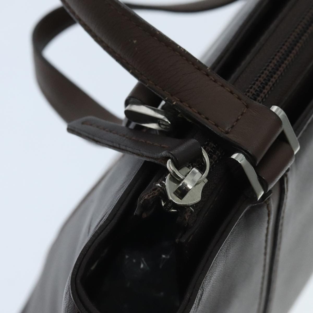 Burberry Brown Leather Handbag (Pre-Owned) Size ONE SIZE - 11 Thumbnail