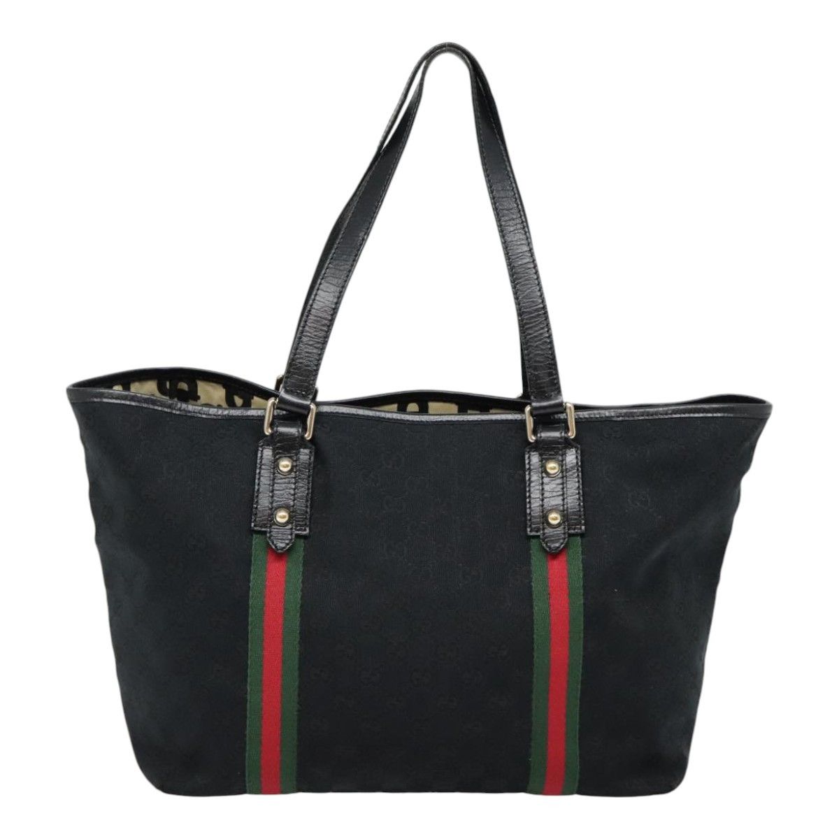 Gucci Ophidia Black Canvas Tote Bag (Pre-Owned) Size ONE SIZE - 2 Thumbnail
