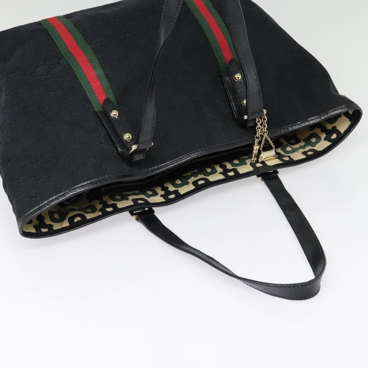 Gucci Ophidia Black Canvas Tote Bag (Pre-Owned) Size ONE SIZE - 18 Thumbnail