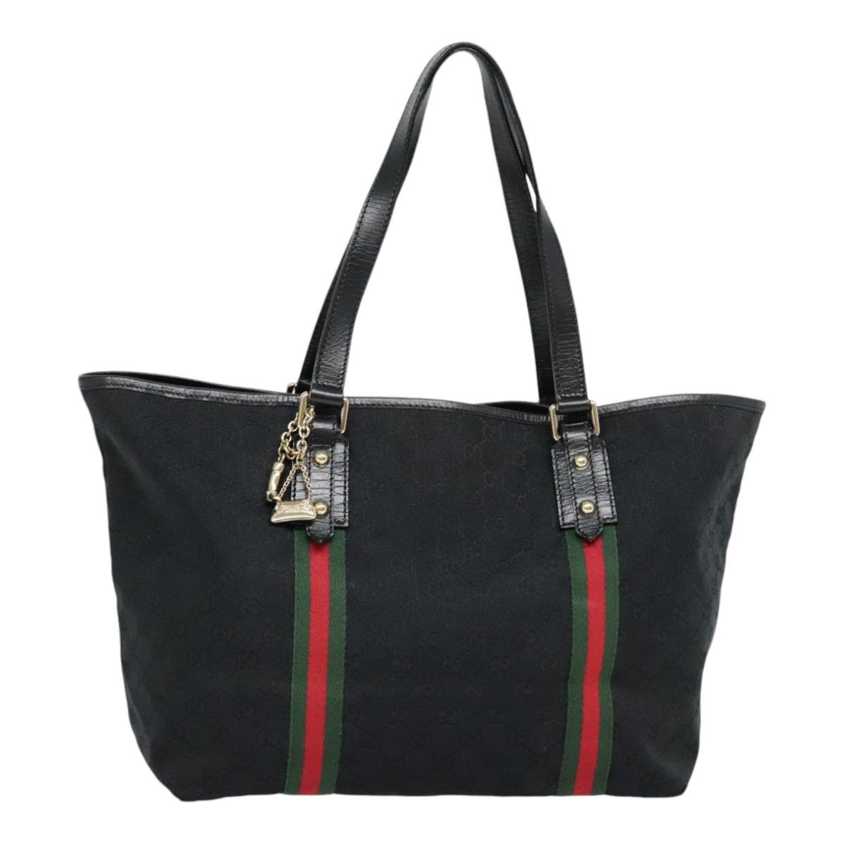 Gucci Ophidia Black Canvas Tote Bag (Pre-Owned) Size ONE SIZE - 19 Thumbnail