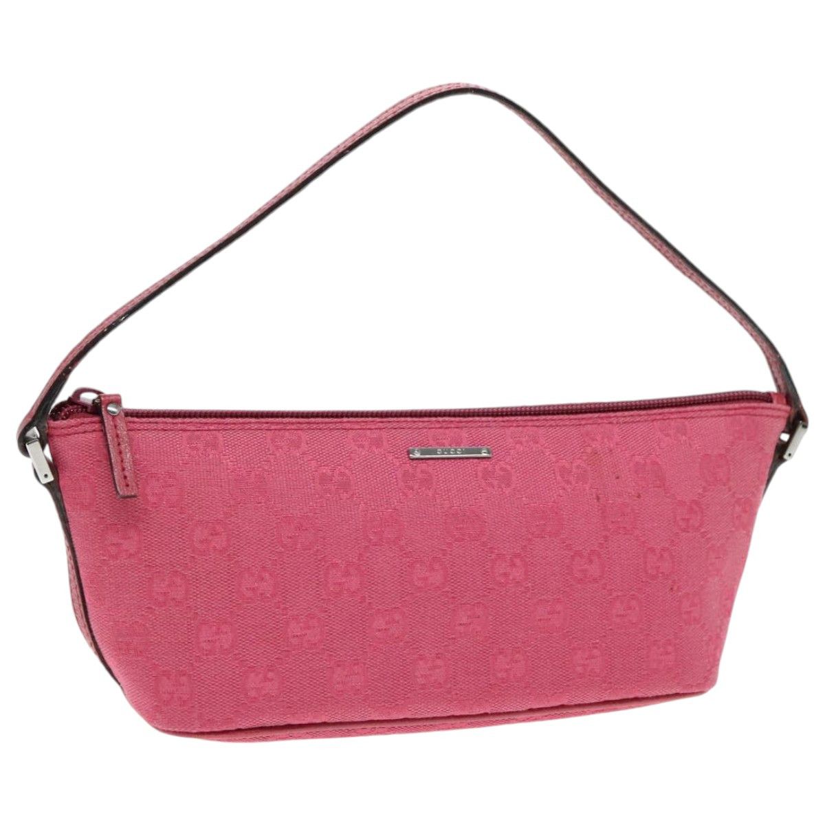 Gucci Pink Canvas Clutch Bag (Pre-Owned) Size ONE SIZE - 19 Thumbnail