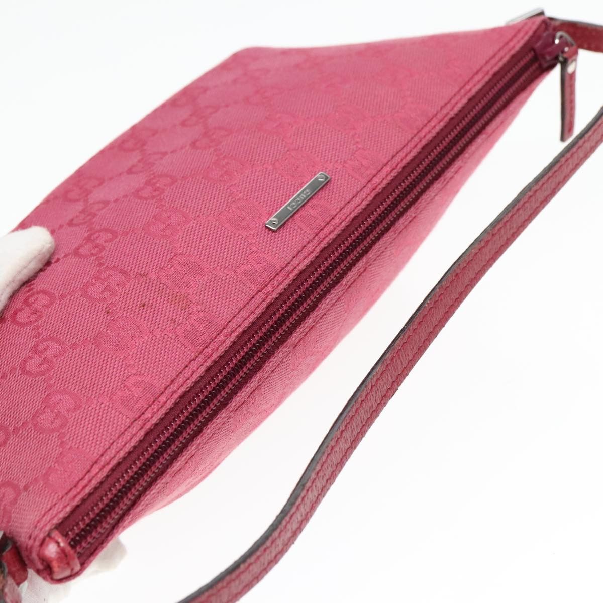 Gucci Pink Canvas Clutch Bag (Pre-Owned) Size ONE SIZE - 6 Thumbnail