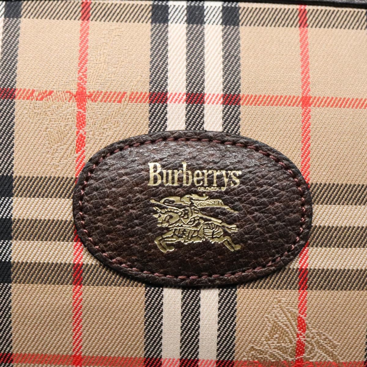 Burberry Nova Check Beige Canvas Clutch Bag (Pre-Owned) Size ONE SIZE - 11 Thumbnail