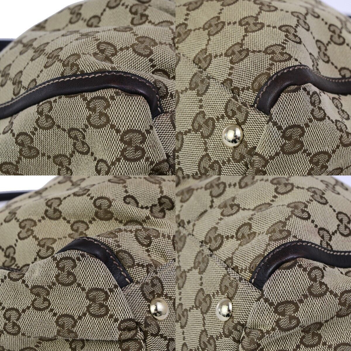 Gucci Abbey Beige Canvas Shoulder Bag (Pre-Owned) Size ONE SIZE - 8 Thumbnail