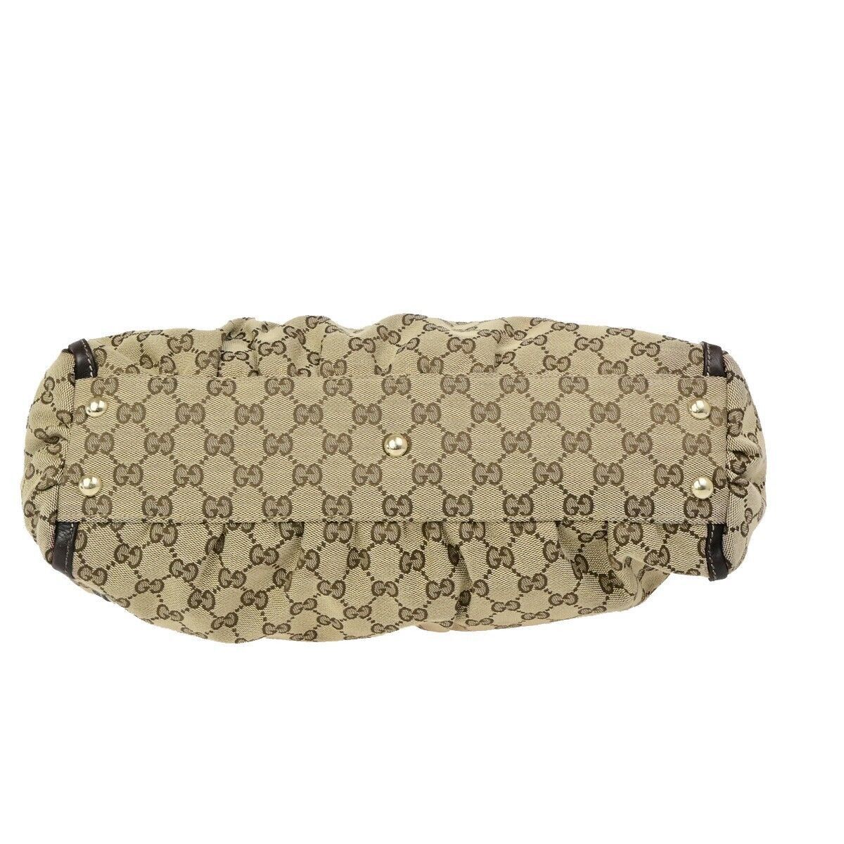 Gucci Abbey Beige Canvas Shoulder Bag (Pre-Owned) Size ONE SIZE - 7 Thumbnail