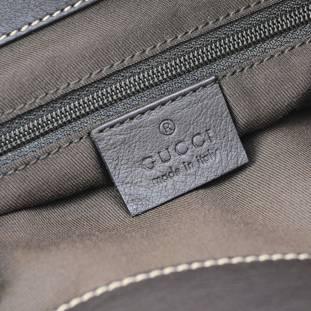 Gucci Abbey Beige Canvas Shoulder Bag (Pre-Owned) Size ONE SIZE - 14 Thumbnail