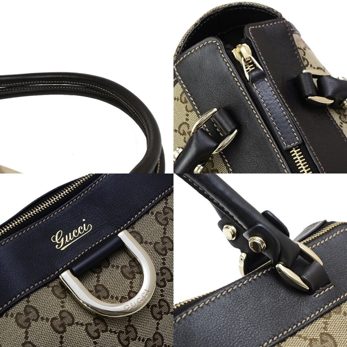 Gucci Abbey Beige Canvas Shoulder Bag (Pre-Owned) Size ONE SIZE - 9 Thumbnail