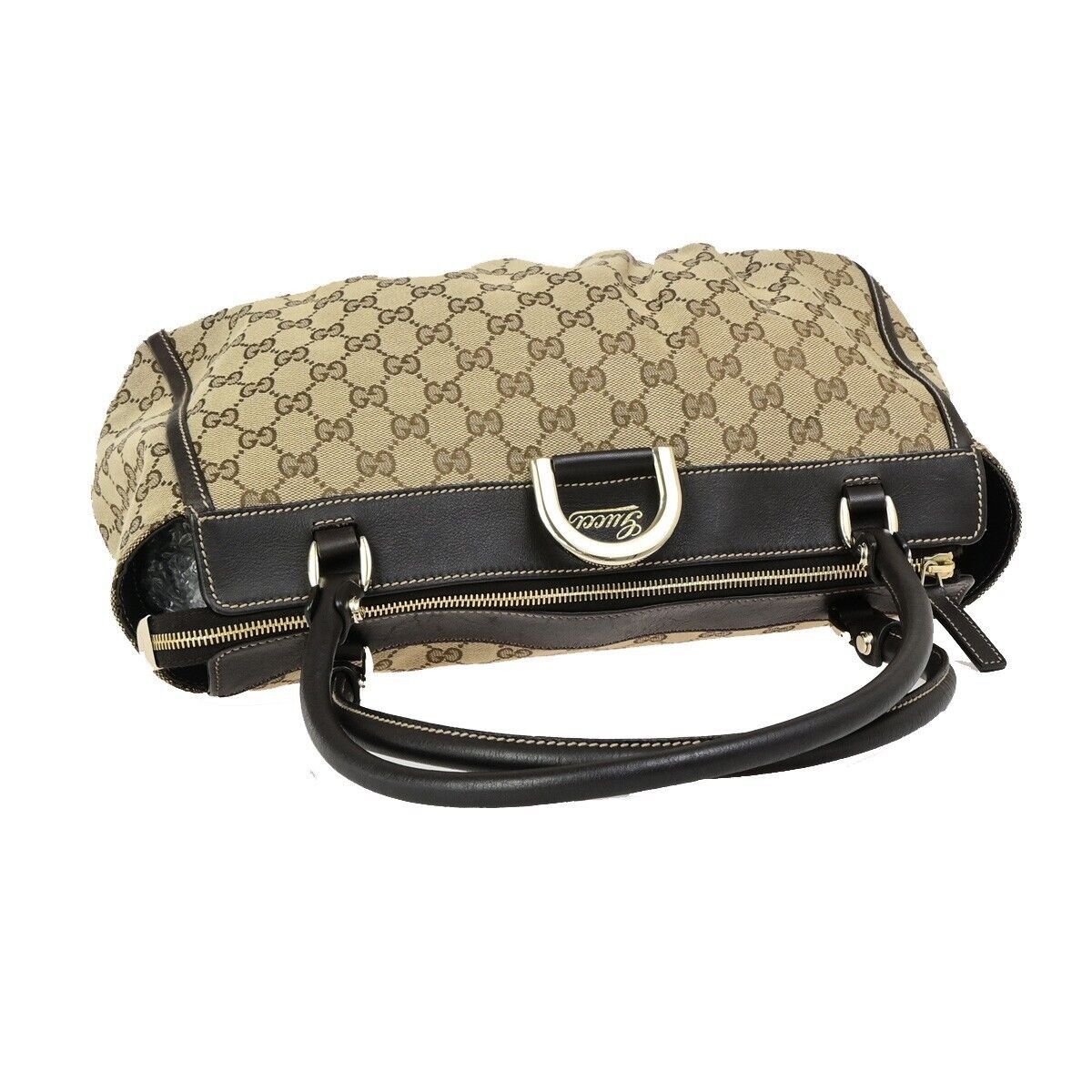 Gucci Abbey Beige Canvas Shoulder Bag (Pre-Owned) Size ONE SIZE - 6 Thumbnail