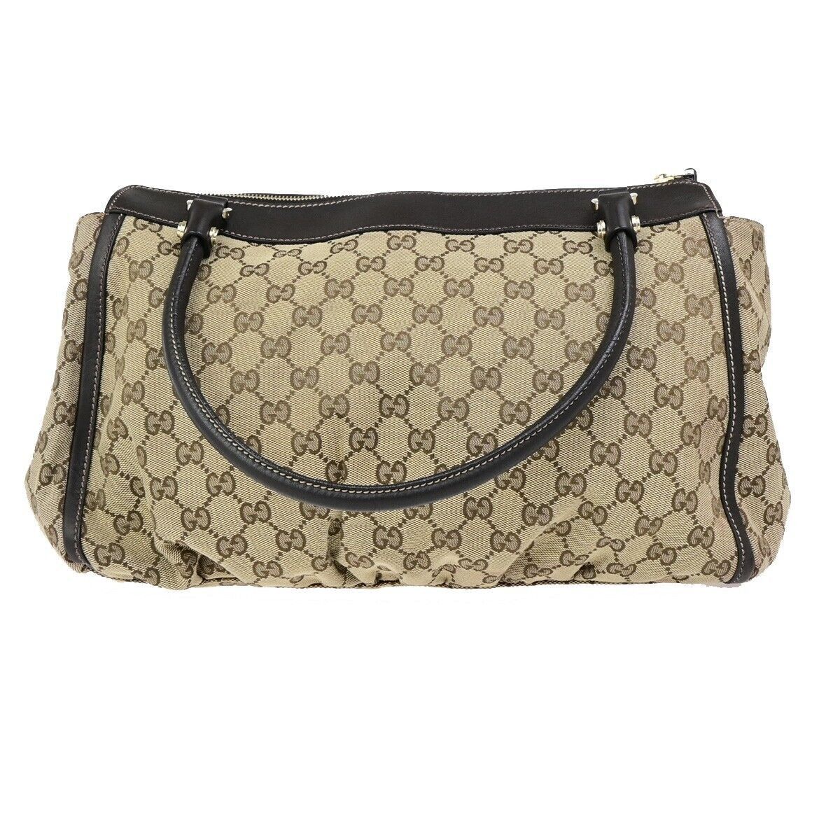 Gucci Abbey Beige Canvas Shoulder Bag (Pre-Owned) Size ONE SIZE - 3 Thumbnail