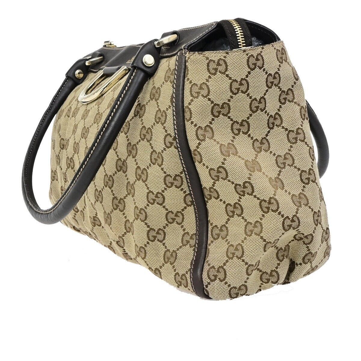Gucci Abbey Beige Canvas Shoulder Bag (Pre-Owned) Size ONE SIZE - 2 Thumbnail