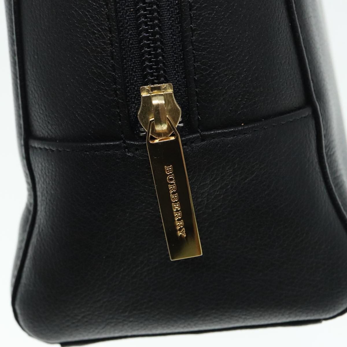 Burberry Black Leather Handbag (Pre-Owned) Size ONE SIZE - 10 Thumbnail