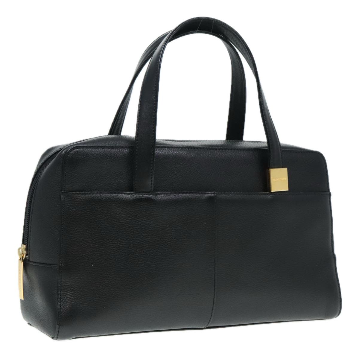 Burberry Black Leather Handbag (Pre-Owned) Size ONE SIZE - 17 Thumbnail