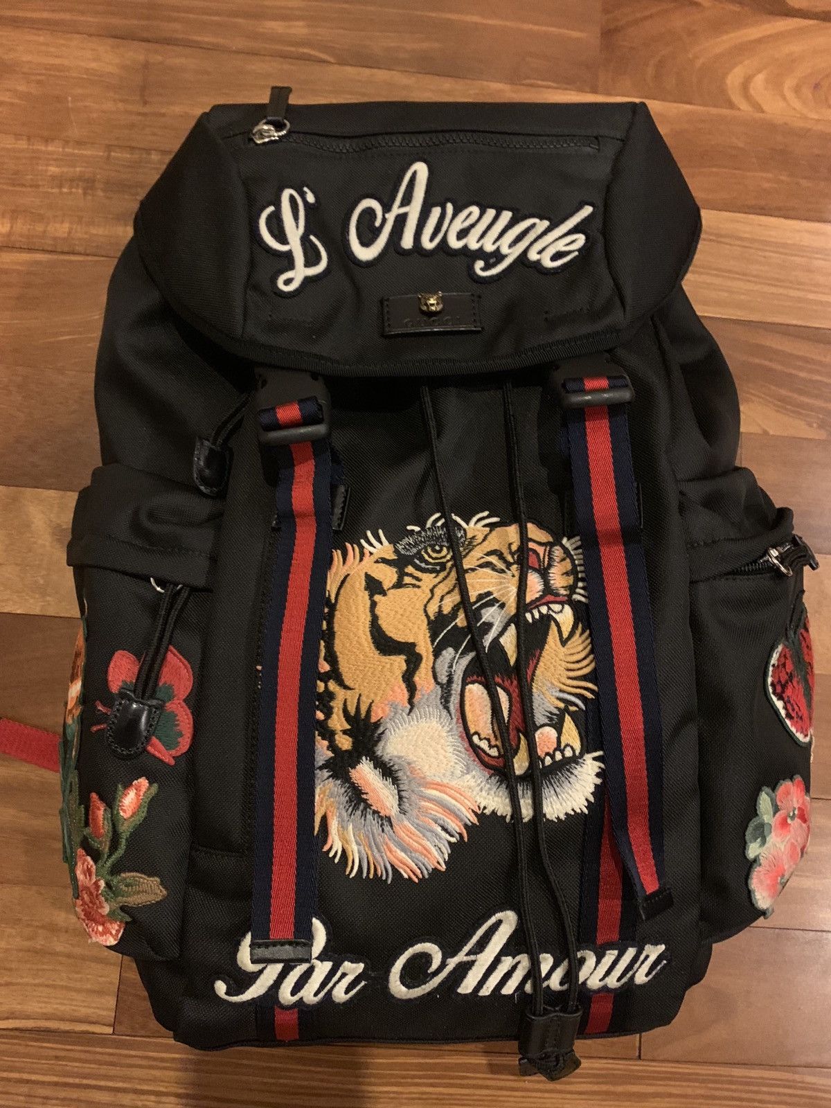 Gucci Gucci Backpack With Embroidery Grailed