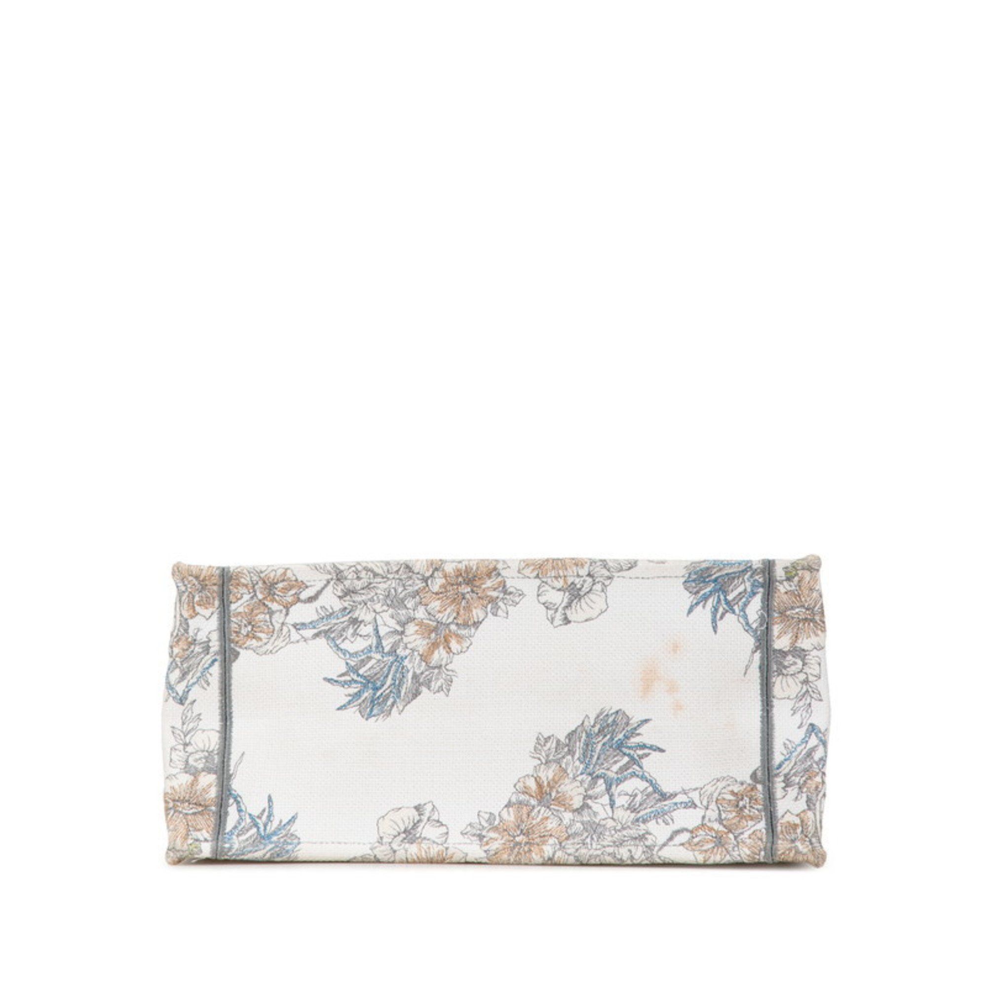 Dior Christian Dior Dior Reve d'Anfini Book Tote Bag 50-MA-0292 White Multicolor Jacquard Women's Size ONE SIZE - 3 Thumbnail