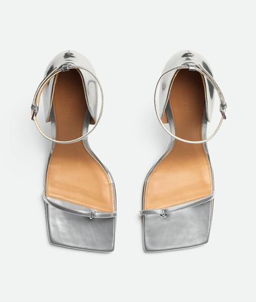 Bottega Veneta Bottega Veneta Stretch Strap Sandal in silver Size US 8 / IT 38 - 4 Thumbnail