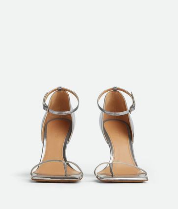 Bottega Veneta Bottega Veneta Stretch Strap Sandal in silver Size US 10 / IT 40 - 2 Thumbnail