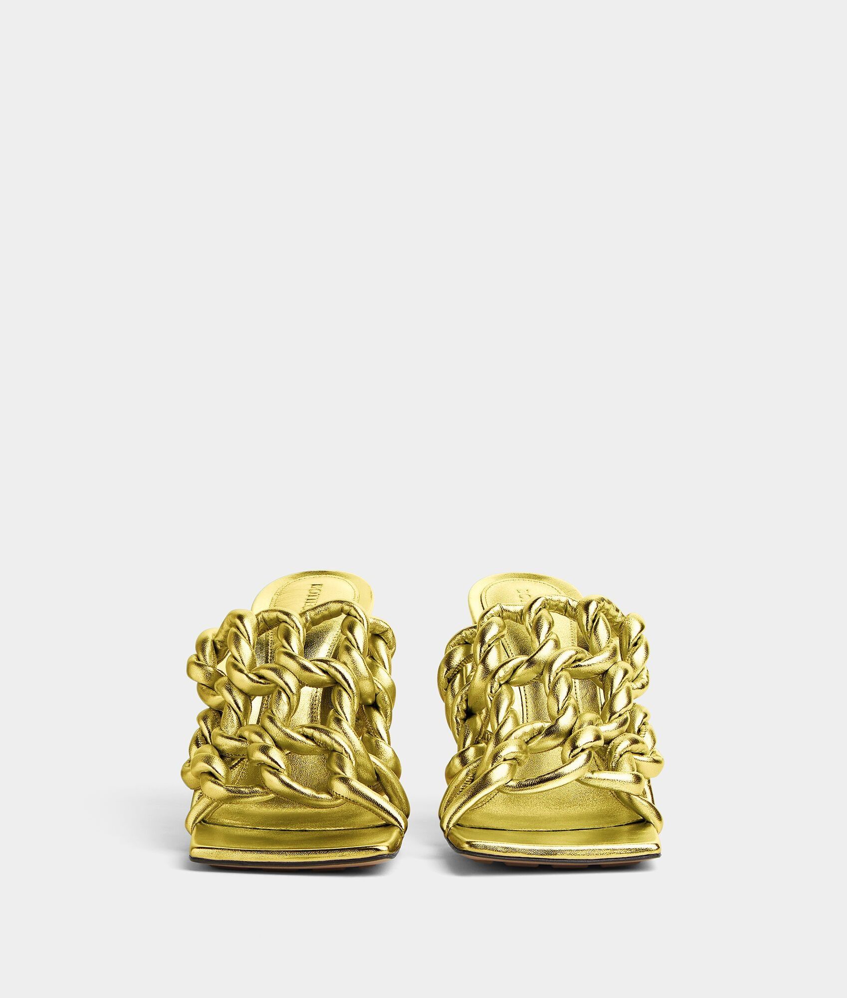 Bottega Veneta Bottega Veneta Stretch Twist Mule in gold Size US 6 / IT 36 - 2 Thumbnail
