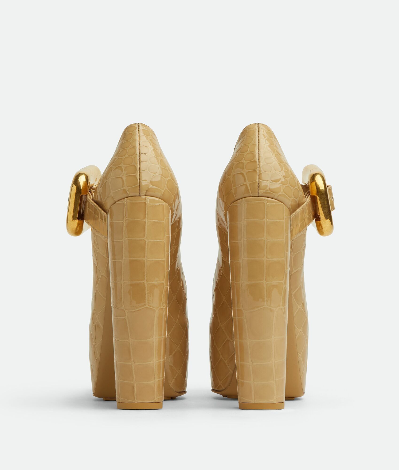 Bottega Veneta Bottega Veneta Mostra Mary-Jane Pump with Buckle in beige Size US 9 / IT 39 - 3 Thumbnail