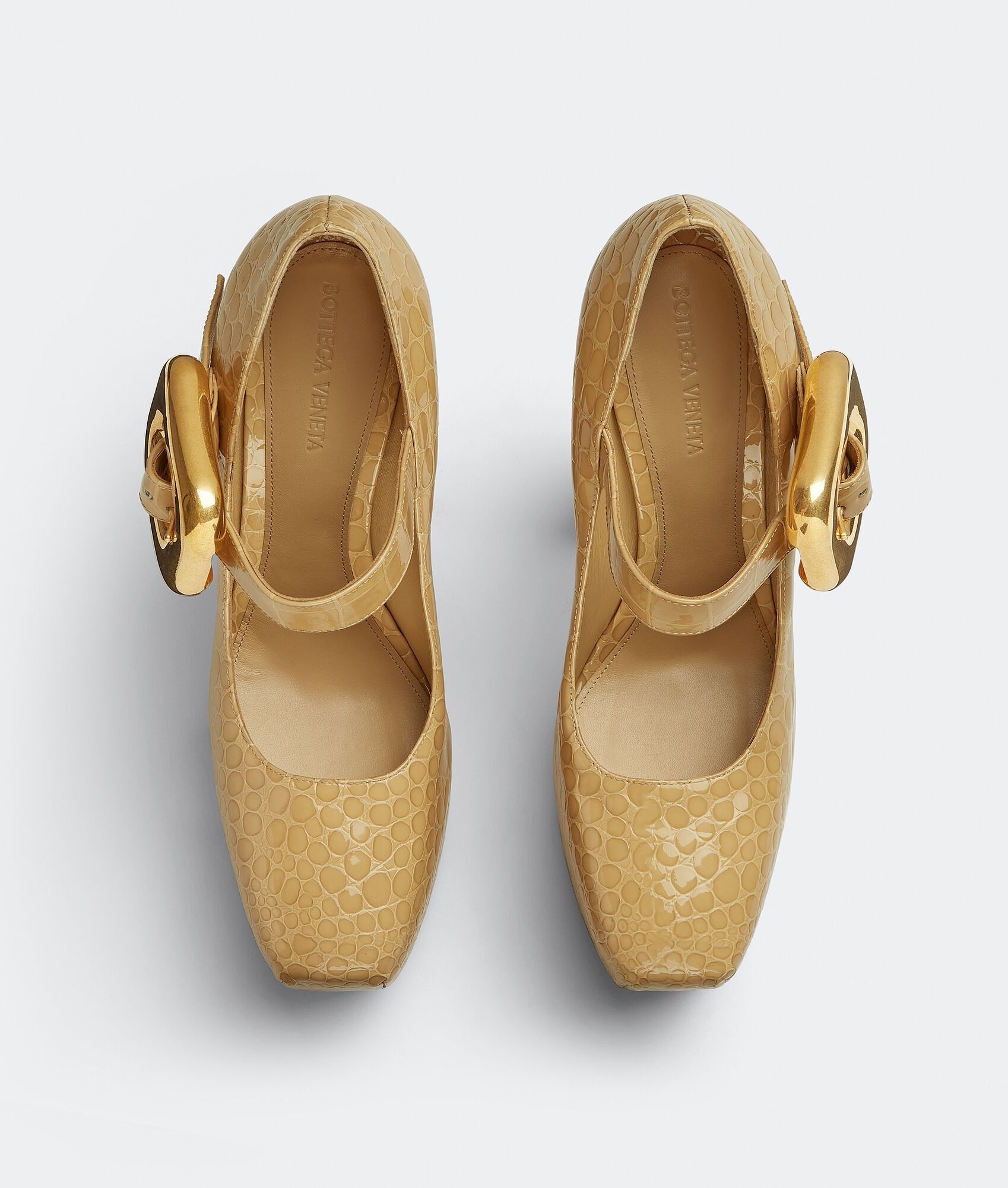 Bottega Veneta Bottega Veneta Mostra Mary-Jane Pump with Buckle in beige Size US 9 / IT 39 - 4 Thumbnail