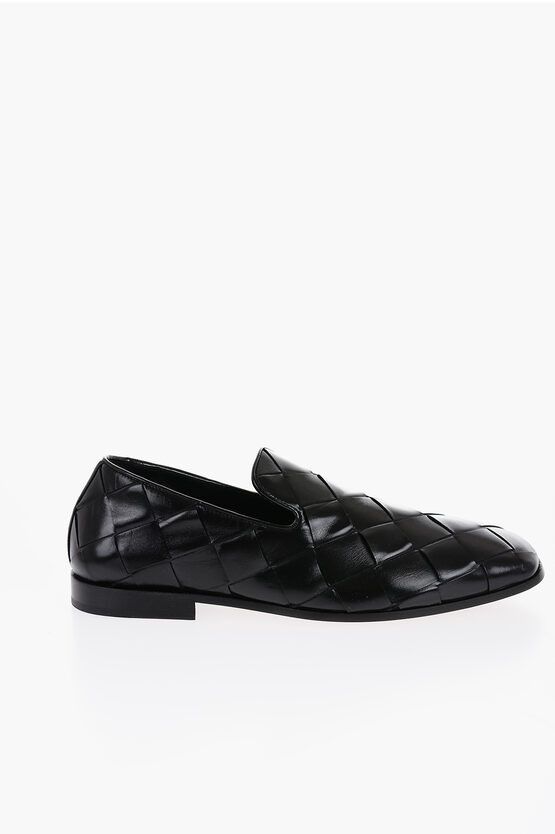 Bottega Veneta Braided Leather Roma Loafer Shoes Size US 9 / EU 42 - 2 Thumbnail