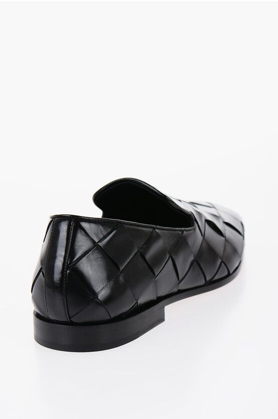 Bottega Veneta Braided Leather Roma Loafer Shoes Size US 10 / EU 43 - 3 Thumbnail