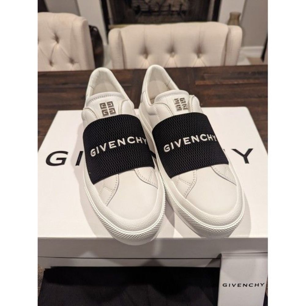 Givenchy White Webbing Low-top Sneakers Size US 7 / IT 37 - 6 Thumbnail