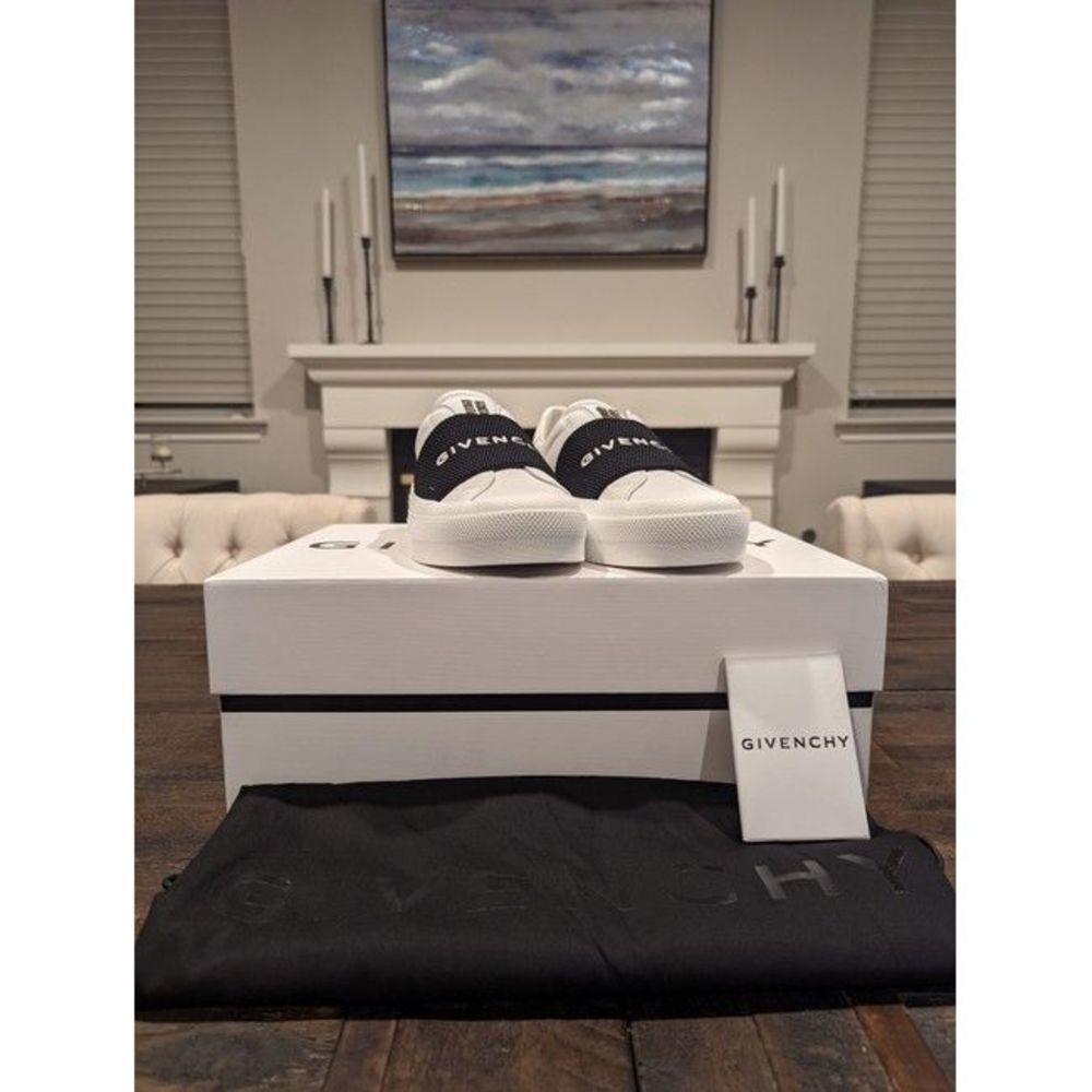 Givenchy White Webbing Low-top Sneakers Size US 7 / IT 37 - 2 Thumbnail