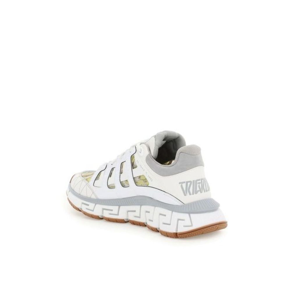 Versace White/Grey/Gold Trigreca Sneakers Size US 6 / IT 36 - 2 Thumbnail