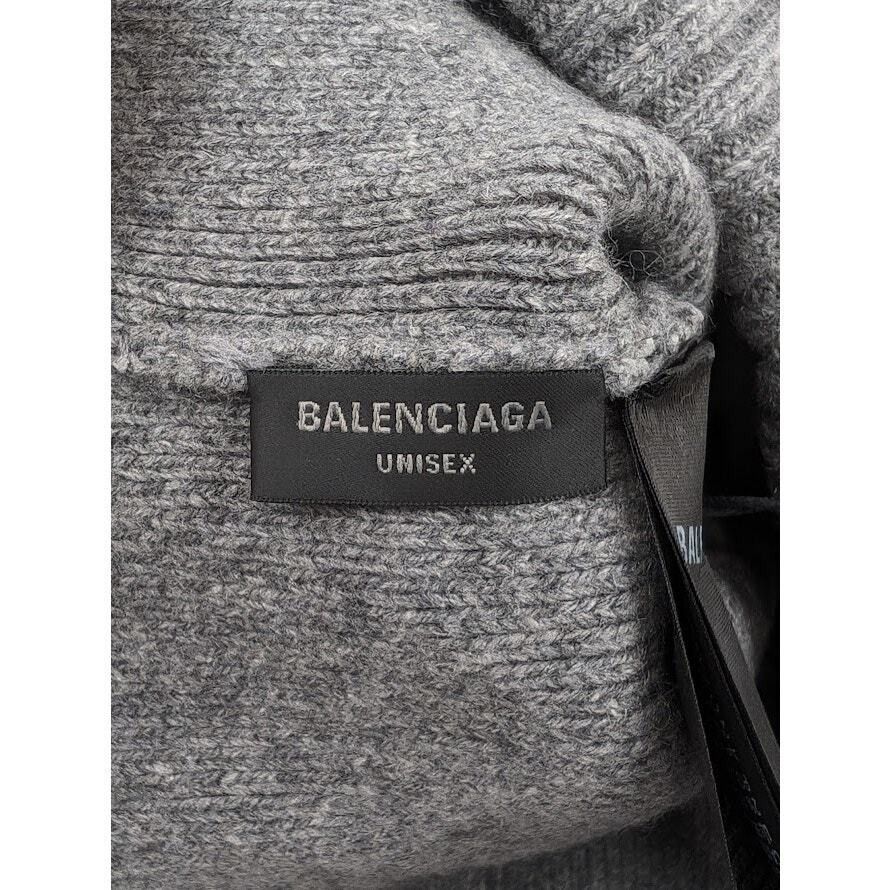Balenciaga Cashemere All Over Logo Beanie Hat Size ONE SIZE - 4 Thumbnail