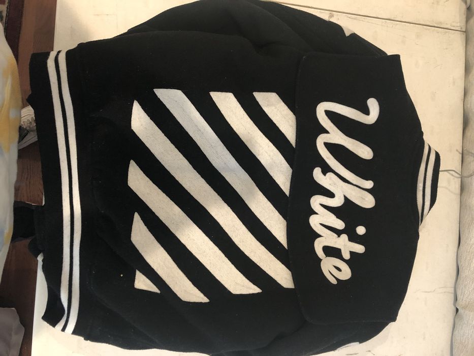 Off White Virgil Abloh 2015 Letterman Jacket