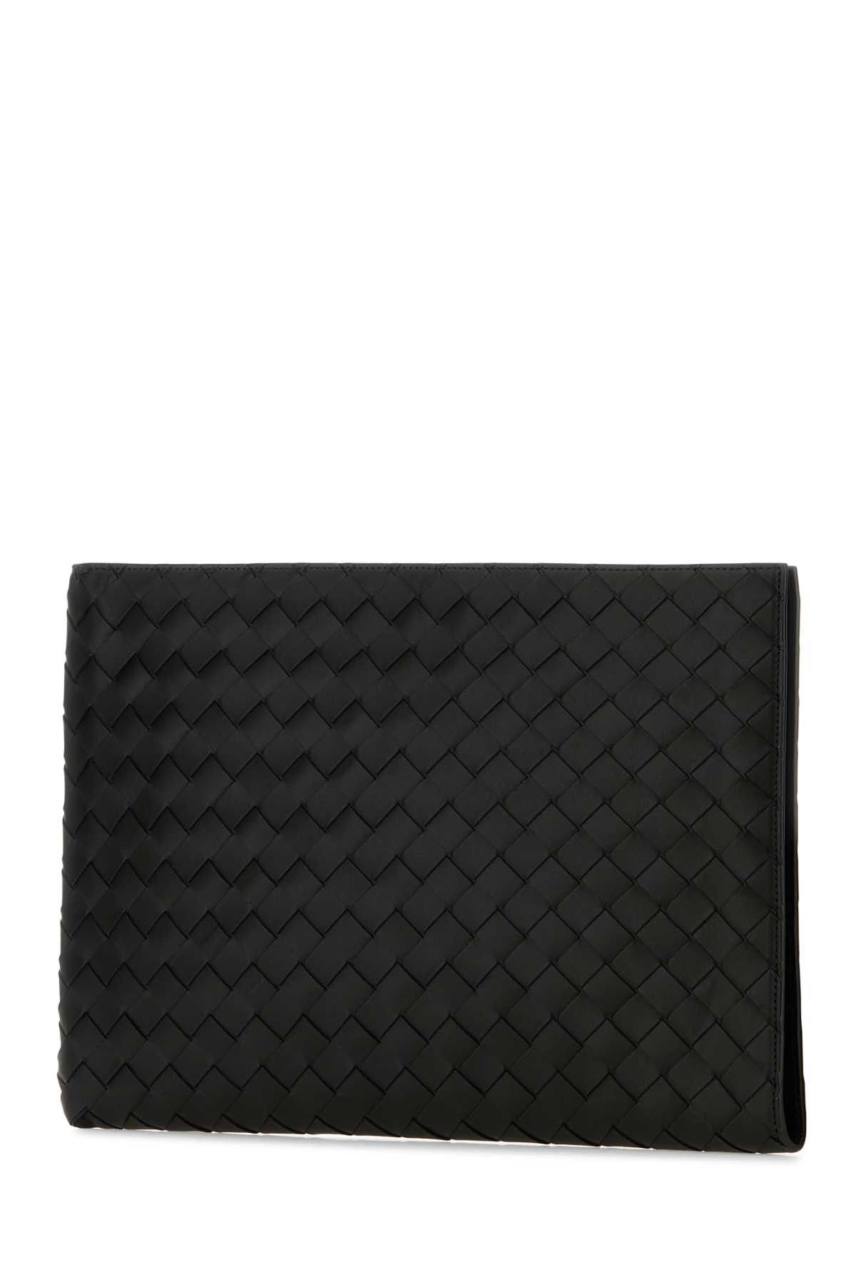 Bottega Veneta Black Leather Intrecciato Clutch Size ONE SIZE - 2 Thumbnail