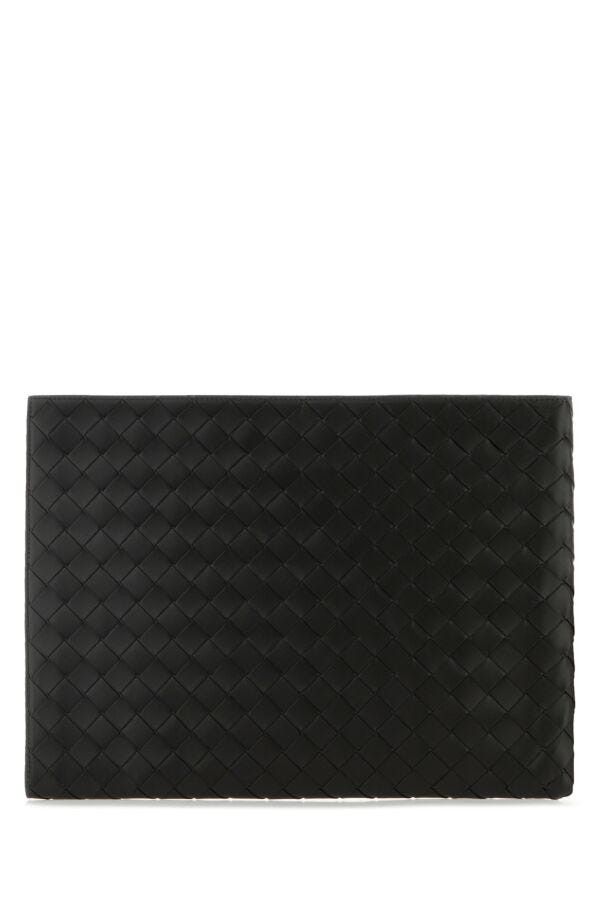 Bottega Veneta Black Leather Intrecciato Clutch Size ONE SIZE - 5 Thumbnail