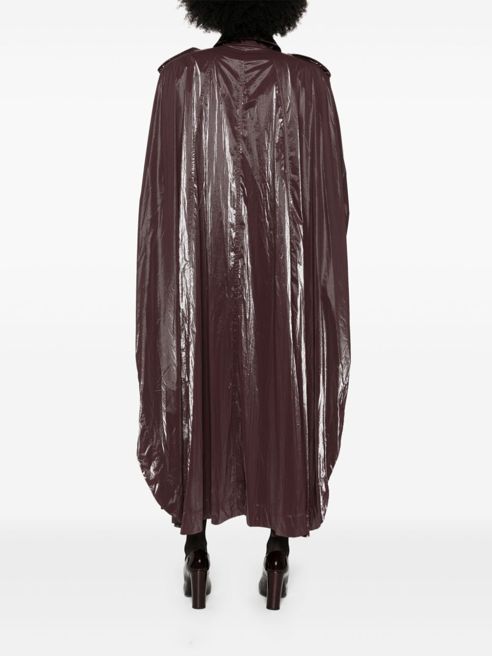 Saint Laurent Paris $3.5K VALUE Oversized Flared Cape Trench Coat Size M / US 6-8 / IT 42-44 - 4 Thumbnail