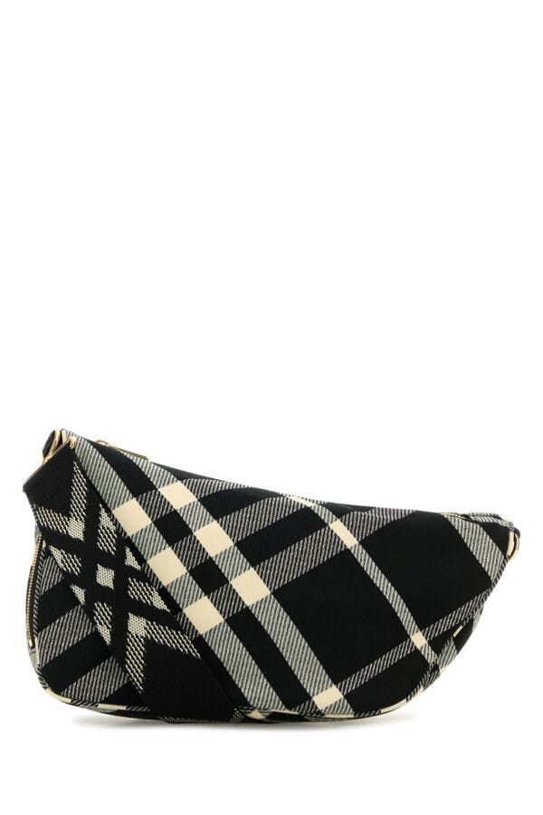 Burberry Embroidered Fabric Medium Shield Crossbody Bag Size ONE SIZE - 3 Thumbnail