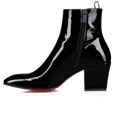 Christian Louboutin Rosalio St 70 Patent Leather Ankle Boots Size US 6 / EU 39 - 3 Thumbnail