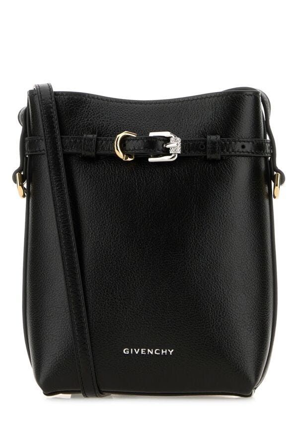 Givenchy Black Leather Voyou Phone Case Size ONE SIZE - 3 Thumbnail