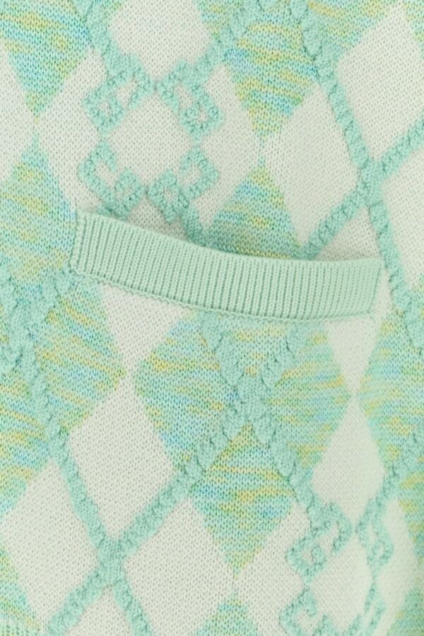 Givenchy Pastel Green Wool Blend Cardigan Size US L / EU 52-54 / 3 - 5 Thumbnail