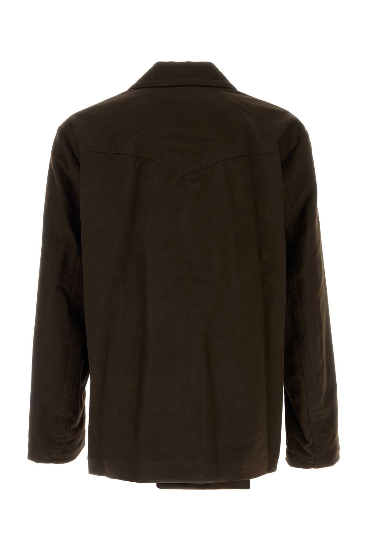 Namacheko Brown Cotton Moleskin Blazer Size US S / EU 44-46 / 1 - 2 Thumbnail