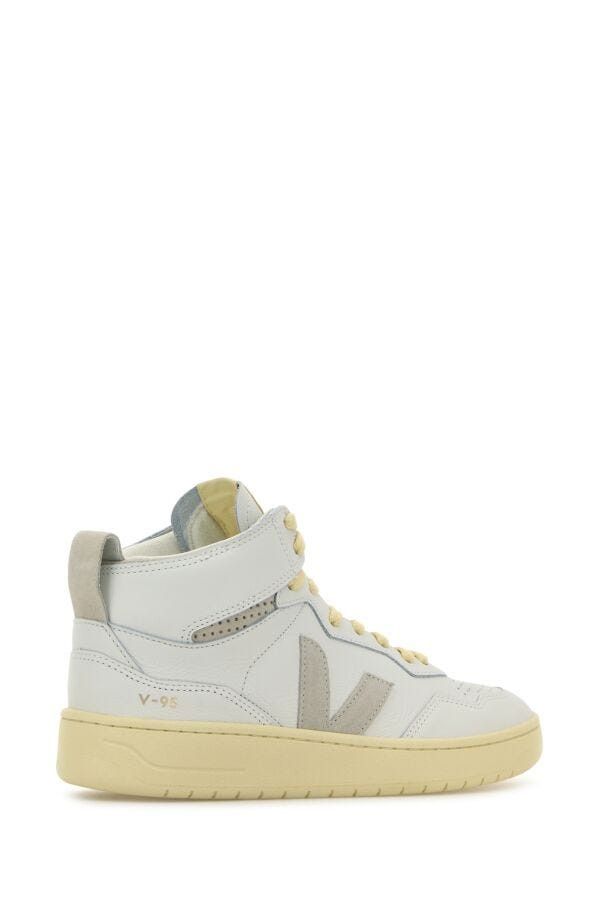 Veja White Leather V-95 Sneakers Size US 8 / IT 38 - 5 Thumbnail