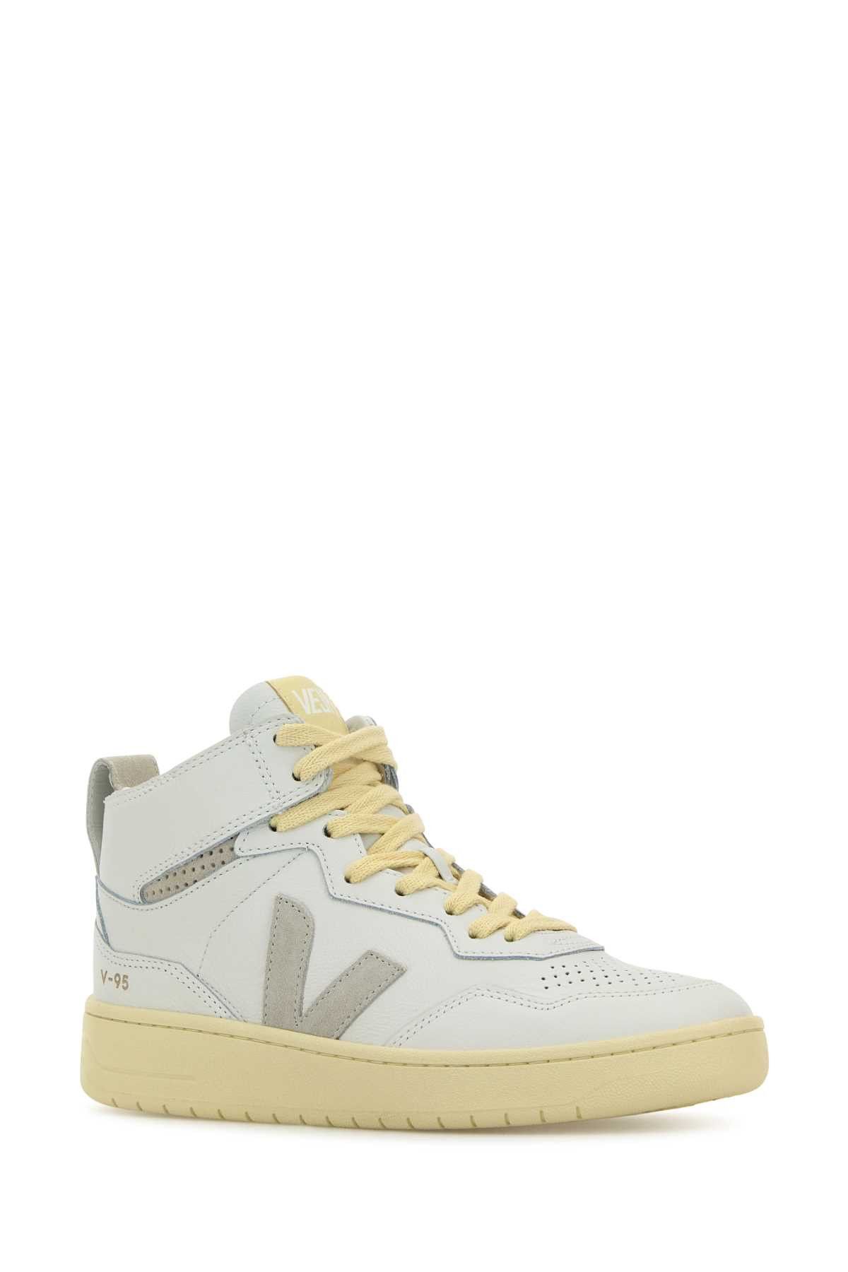 Veja White Leather V-95 Sneakers Size US 10 / IT 40 - 2 Thumbnail