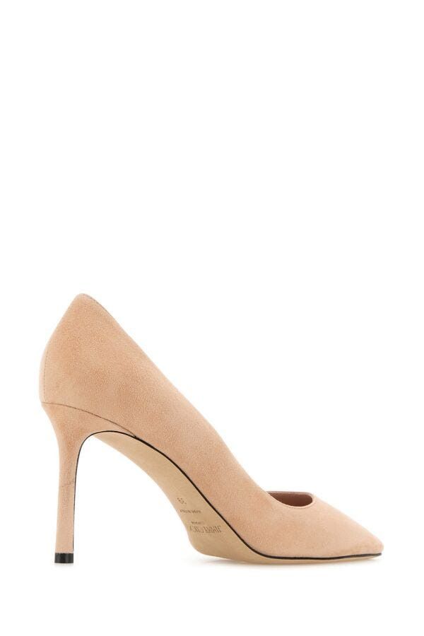 Jimmy Choo Skin Pink Suede Romy 85 Pumps Size US 11 / IT 41 - 5 Thumbnail