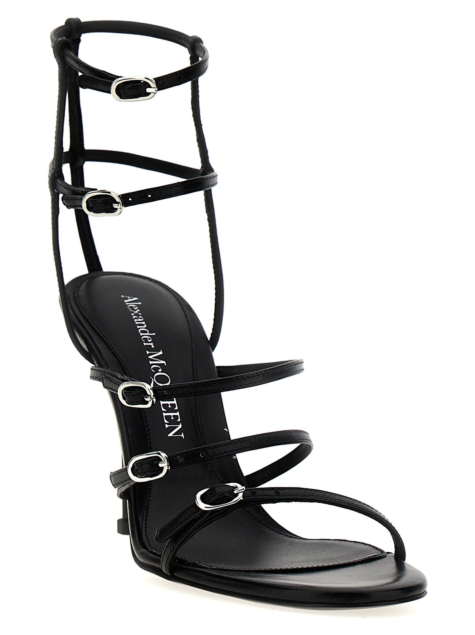 Alexander McQueen Strap Leather Sandals Size US 9 / IT 39 - 2 Thumbnail