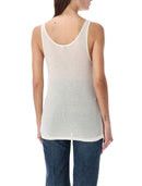 Saint Laurent Paris Tank Top in Ribbed Knit Size XS / US 0-2 / IT 36-38 - 2 Thumbnail