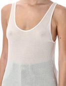 Saint Laurent Paris Tank Top in Ribbed Knit Size S / US 4 / IT 40 - 3 Thumbnail